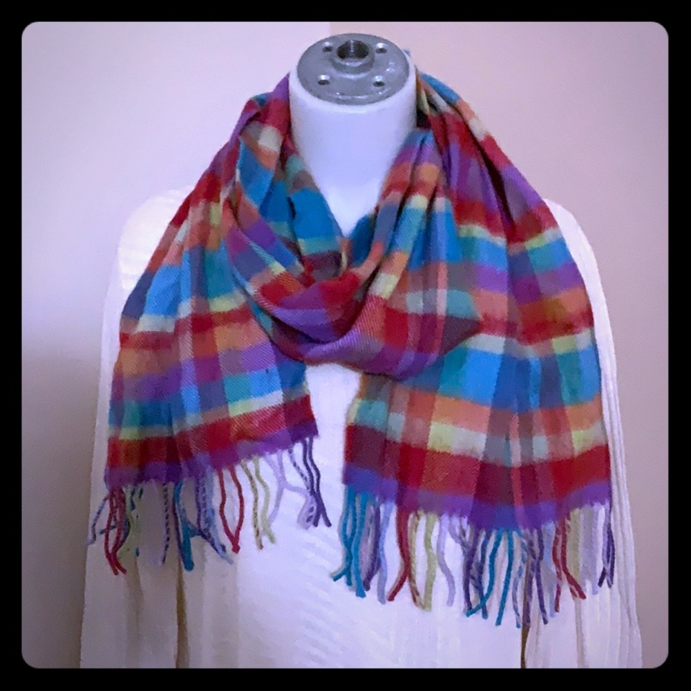 John Hanly Multi Color Wool Scarf